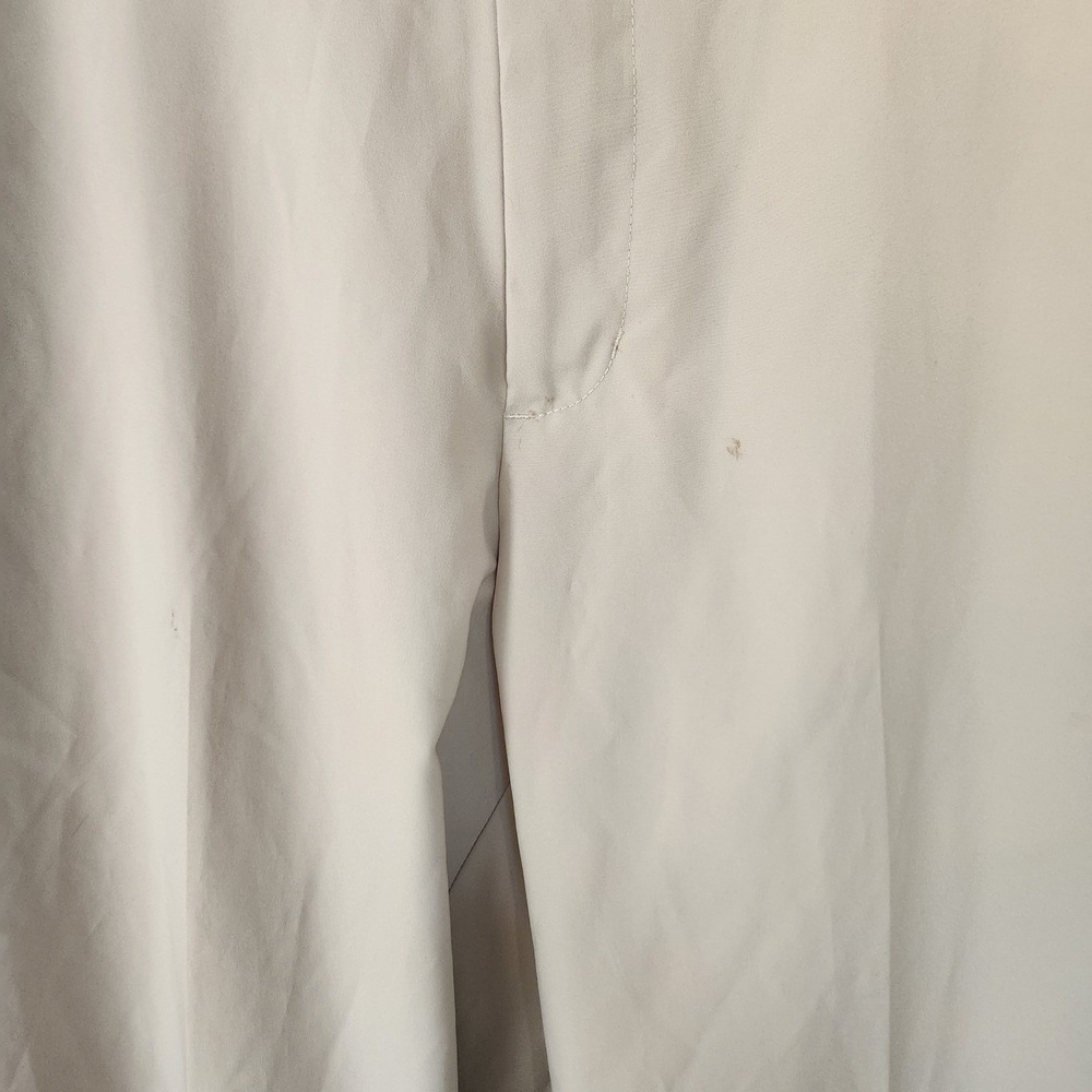Grand Slam Performance Khaki Flat Front Mens Chino Pants 34x32 FLAW - Picture 11 of 12